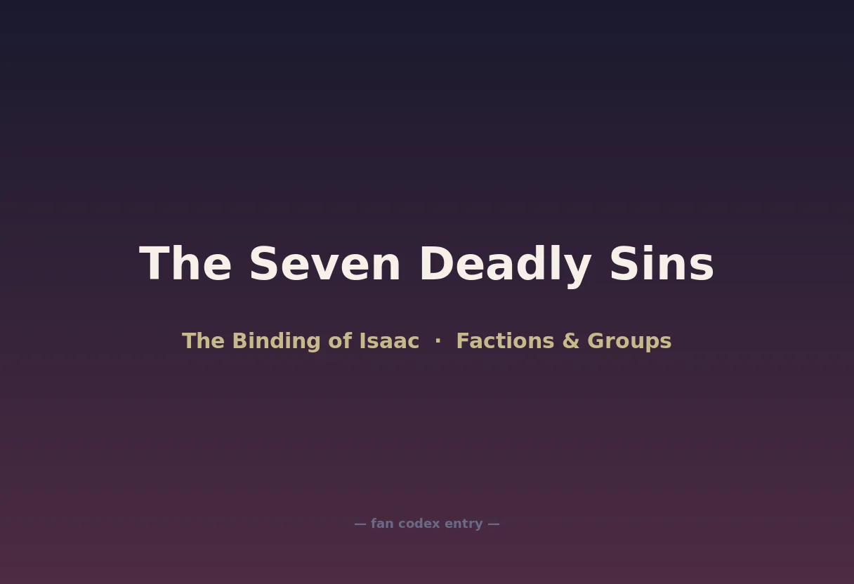The Seven Deadly Sins